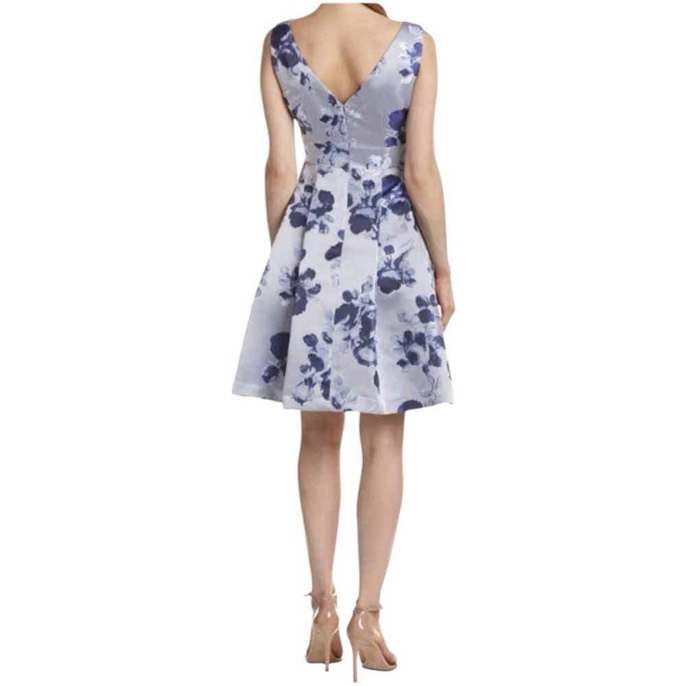 Eliza J Blue Floral Midi Dress - Picture 15 of 16